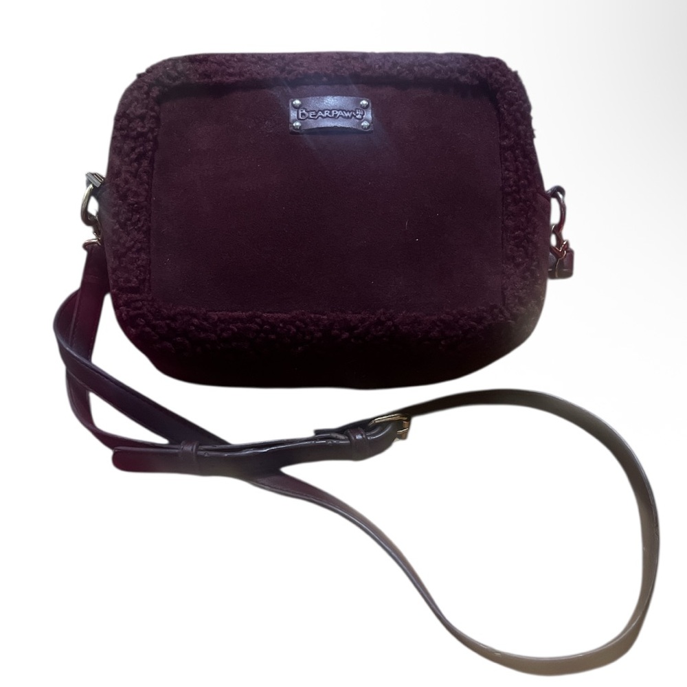 BearPaw Burgundy Crossbody Bag Compact Design